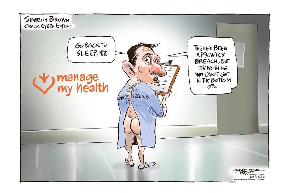 Simeon Brown comes up short on Manage My Health "catastrophic" breach