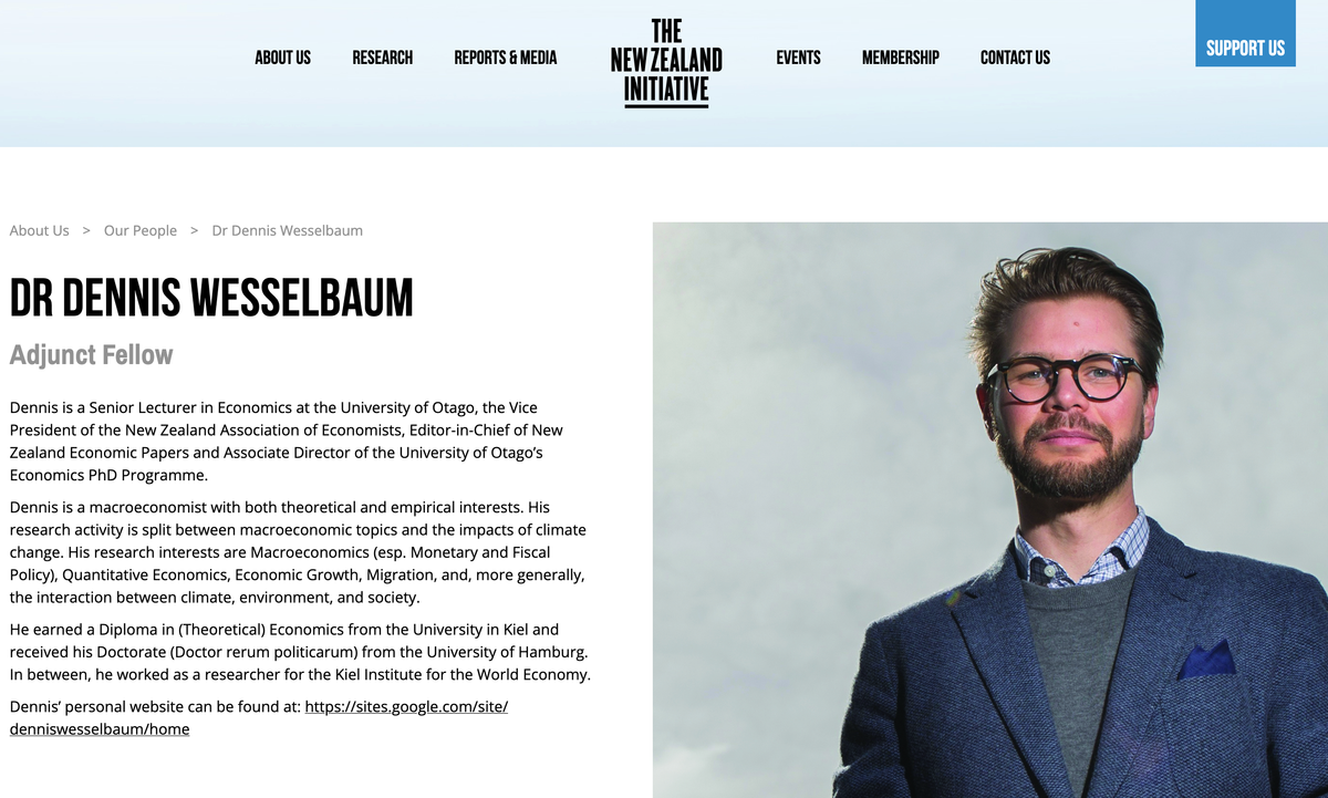 RNZ just published a NZ Initiative Wesselbaum opinion piece on its front page