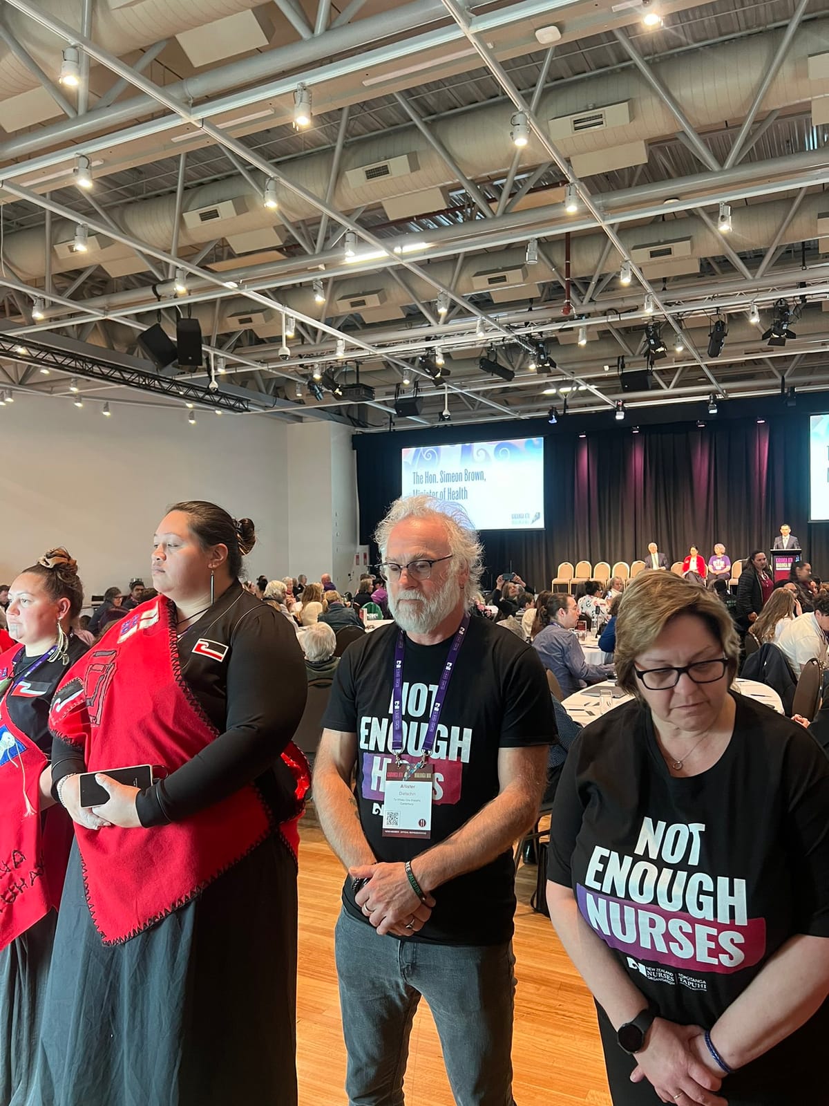 Nurses turn their back on Simeon Brown