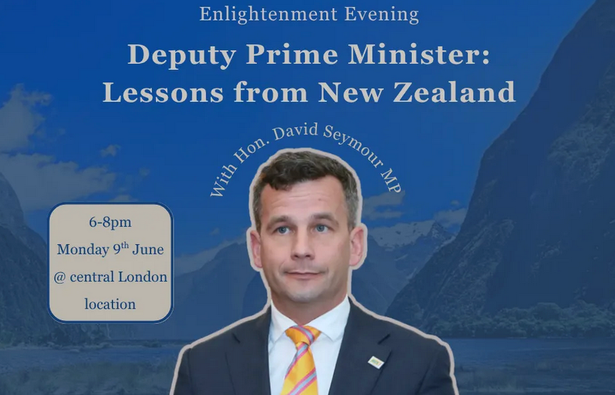 David Seymour Does An Atlas Network Tour In London - Speaking At Junk Tanks Linked To "Money For Access To Politicians"