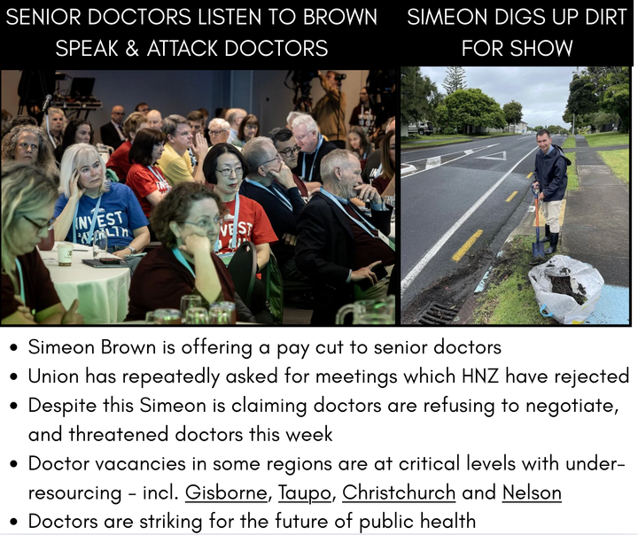 Simeon Brown threatens doctors that remain