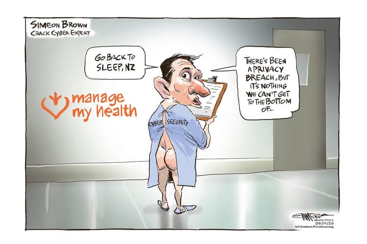 Simeon Brown comes up short on Manage My Health "catastrophic" breach